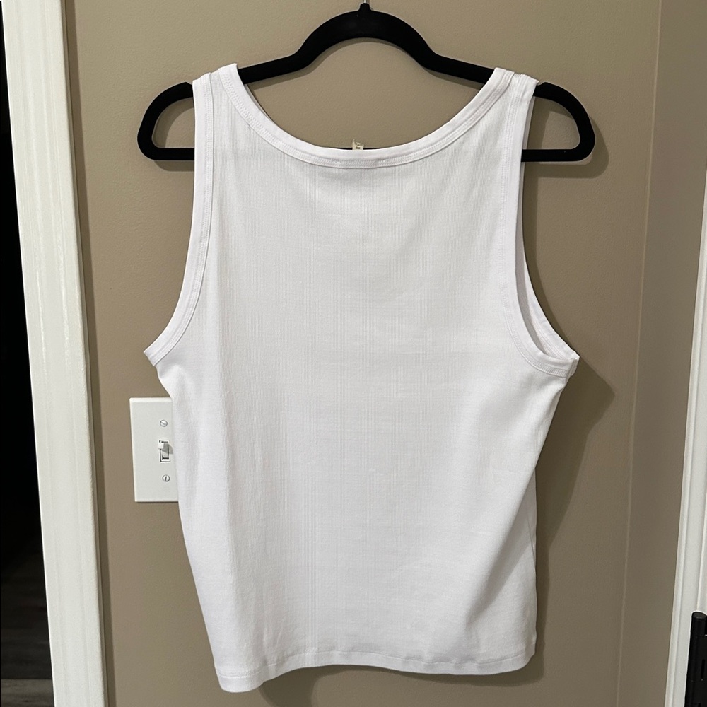 Madewell (Re)generative Cotton Essential High-Neck
Tank in White - Picture 9 of 9